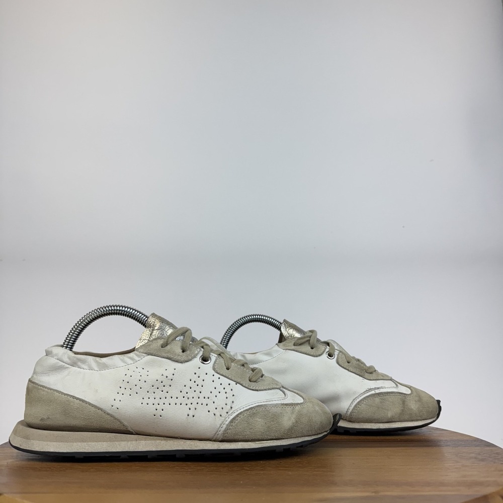 Womens P448 Audry White Leather Comfort Casual Sneakers Shoes Size EU 38 GUC